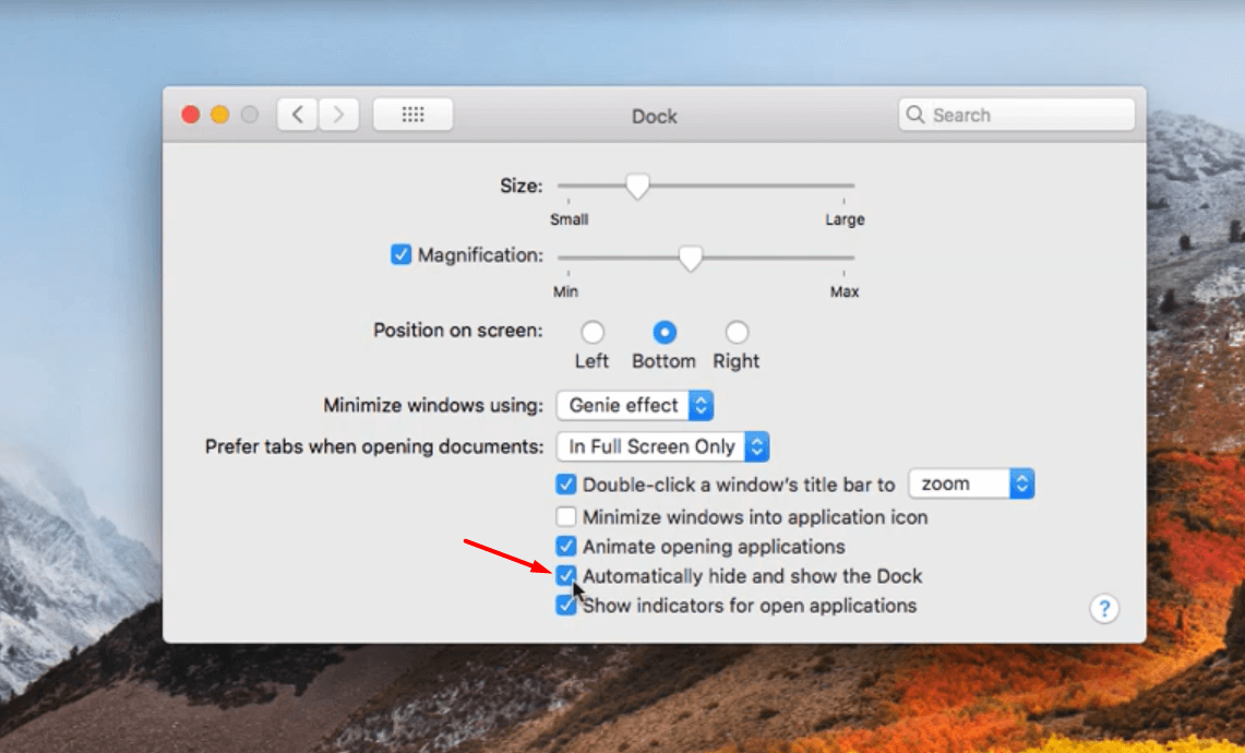 mac move dock to other monitor shortcut