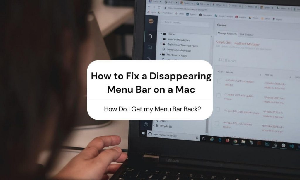 How To Fix A Disappearing Menu Bar On A Mac