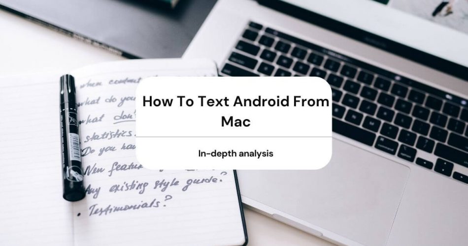 how to text android from mac