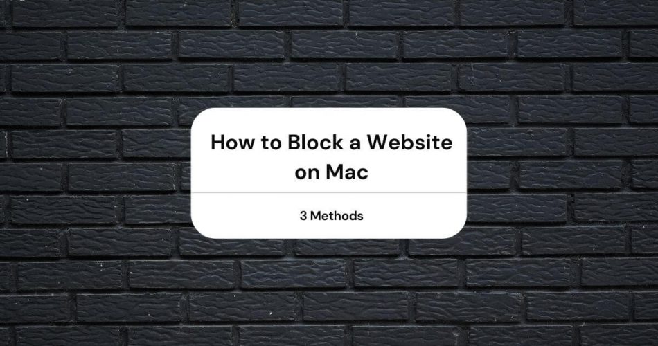 how to block website on mac